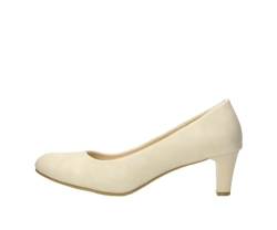 Fitters Damen Pumps Aurelia in Farbe Beige Metallic PU, Damenschuhe in Übergröße - große Damenschuhe, Aurelia 45 EU Beige Met. von Fitters Footwear That Fits