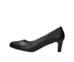 Fitters Damen Pumps Aurelia in Farbe Black PU, Damenschuhe in Übergröße - große Damenschuhe, Aurelia 43 EU Black PU von Fitters Footwear That Fits