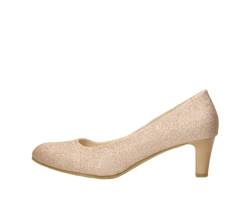 Fitters Damen Pumps Aurelia in Farbe Champagne Glitter Textile, Damenschuhe in Übergröße - große Damenschuhe, Aurelia 42 EU Champagne von Fitters Footwear That Fits