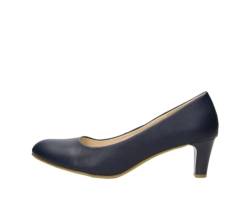 Fitters Damen Pumps Aurelia in Farbe Navy PU, Damenschuhe in Übergröße - große Damenschuhe, Aurelia 42 EU Navy PU von Fitters Footwear That Fits