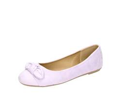 Fitters Footwear That Fits Damen Ballerina Claire Microfibre Modische Ballerinas in trendigen Farben Übergröße (45 EU, Lilac) von Fitters Footwear That Fits