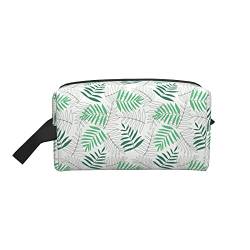 Make-up-Tasche, grünes Herbstlaub, Reise-Reißverschluss, wasserdichte Clutch, Aufbewahrung von Toilettenartikeln, Kosmetiktasche für Mädchen und Frauen von Fittg