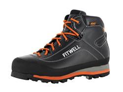 Fitwell Build S3 wasserdichte und stabile S3 Sicherheitsschuhe, Arbeitsschuhe Made in Italy EU 45 von Fitwell