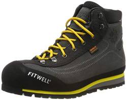 Fitwell Safety S3 wasserdichte Sicherheitsschuhe/Arbeitsschuhe mit Vibramsohle (EU 45) von Fitwell