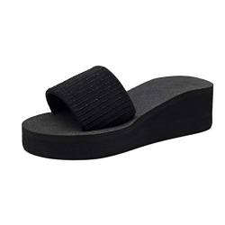 Fitzac Atmungsaktiv Schnell Trocknende Outdoor Sandalen Damen Flipflop 35 MäDchen Home slippers men Badelatschen Kinder 35 MäDchen Flip Flops Damen Gold Damen Strandschuhe (Black, 38) von Fitzac