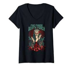 5FDP - Lady Muerte T-Shirt mit V-Ausschnitt von Five Finger Death Punch