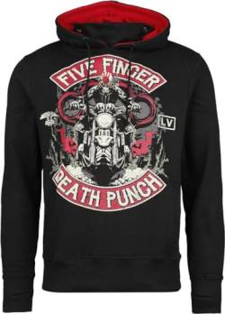 Five Finger Death Punch Biker Badge Männer Kapuzenpullover schwarz L von Five Finger Death Punch