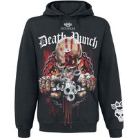Five Finger Death Punch Kapuzenpullover - Assassin - S bis XXL - für Männer - Größe L - schwarz  - Lizenziertes Merchandise! von Five Finger Death Punch