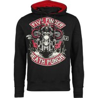 Five Finger Death Punch Kapuzenpullover - Biker Badge - S bis XXL - für Männer - Größe S - schwarz  - EMP exklusives Merchandise! von Five Finger Death Punch