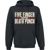 Five Finger Death Punch Kapuzenpullover - Punchagram - S bis XXL - für Männer - Größe L - schwarz  - Lizenziertes Merchandise! von Five Finger Death Punch