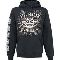 Five Finger Death Punch Kapuzenpullover - Punchagram - S bis XXL - für Männer - Größe XXL - schwarz  - Lizenziertes Merchandise! von Five Finger Death Punch