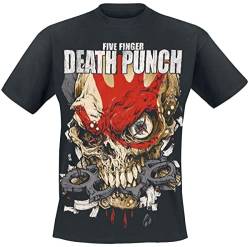 Five Finger Death Punch Knucklehead Kopia Exploded Männer T-Shirt schwarz L von Five Finger Death Punch