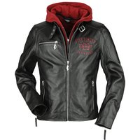 Five Finger Death Punch Lederjacke - EMP Signature Collection - S bis 3XL - für Männer - Größe S - schwarz/dunkelrot  - EMP exklusives Merchandise! von Five Finger Death Punch