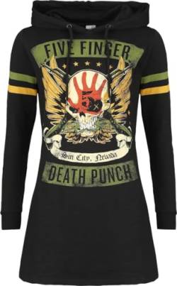 Five Finger Death Punch Punchagram Frauen Mittellanges Kleid schwarz M von Five Finger Death Punch