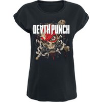 Five Finger Death Punch T-Shirt - AfterLife - S bis 3XL - für Damen - Größe M - schwarz  - Lizenziertes Merchandise! von Five Finger Death Punch