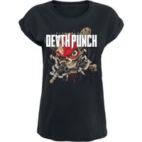 Five Finger Death Punch T-Shirt - AfterLife - S bis 3XL - für Damen - Größe XL - schwarz  - Lizenziertes Merchandise! von Five Finger Death Punch