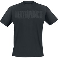 Five Finger Death Punch T-Shirt - Black On Black Knuckles V2 - S bis 4XL - für Männer - Größe 3XL - schwarz  - Lizenziertes Merchandise! von Five Finger Death Punch