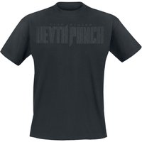 Five Finger Death Punch T-Shirt - Black On Black Knuckles V2 - S bis 4XL - für Männer - Größe 4XL - schwarz  - Lizenziertes Merchandise! von Five Finger Death Punch