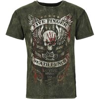 Five Finger Death Punch T-Shirt - No Regrets - S bis XL - für Männer - Größe S - grau/braun  - Lizenziertes Merchandise! von Five Finger Death Punch