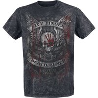 Five Finger Death Punch T-Shirt - No Regrets - S bis XXL - für Männer - Größe L - schwarz/grau  - EMP exklusives Merchandise! von Five Finger Death Punch