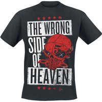 Five Finger Death Punch T-Shirt - The Wrong Side Of Heaven - The Righteous Side Of Hell - S - für Männer - Größe S - schwarz  - Lizenziertes von Five Finger Death Punch