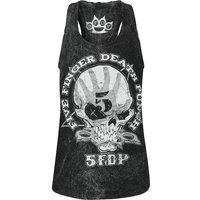 Five Finger Death Punch Top - 1 2 F U - S bis 3XL - für Damen - Größe M - anthrazit  - Lizenziertes Merchandise! von Five Finger Death Punch