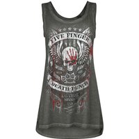 Five Finger Death Punch Top - No Regrets - S bis 4XL - für Damen - Größe M - grau  - Lizenziertes Merchandise! von Five Finger Death Punch