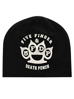 Rocks-off Official Five Finger Death Punch Schwarze Beanie aus Heller Baumwolle für Männer von Five Finger Death Punch