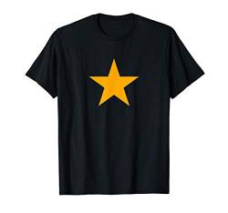 Orange Stern auf mehreren Farben T-Shirt von Five Pointed Stars Uniform Store