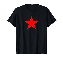 Roter Stern auf mehreren Farben T-Shirt von Five Pointed Stars Uniform Store