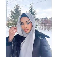 Fivejoy Kopftuch Hijab Kopftuch Damen muslimisch, (Seidenweiche Chiffon Hijab - Moderne islamische Chiffon Kopftücher für Damen, Moderne islamische Chiffon Kopftücher für Damen), einfarbig von Fivejoy
