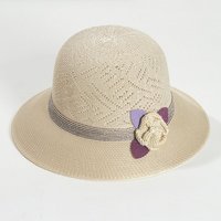 Fivejoy Sonnenhut Damen-Sonnenschutz Hut mit großer Krempe, atmungsaktiver Strohhut (1-St) von Fivejoy