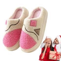 Hausschuhe für Damen,Scuff Slides Plüsch-Hausschuhe | Winter Slip-On Fuzzy Bequeme Indoor Outdoor Hausschuhe für Frauen Mutter Freundin Fivetoo von Fivetoo