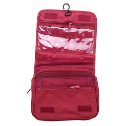 Fivetwofive Wein Rot HäNgend Reisen GroßE Kosmetische Kultur Beutel Frauen MäNner Notwendige Make-Up SchöNheit Vanity Cases Organizer ZubehöR Aufbewahrungs Wasch Beutel von Fivetwofive