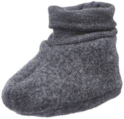 Fixoni Unisex-Baby Woll-Footies Winter-Zubehör-Set, Dark Grey Melange, 50. von Fixoni