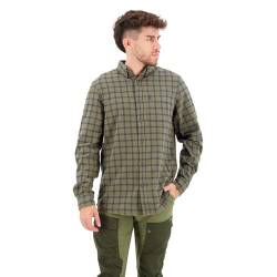 Fjällräven Herren Övik Flannel M Shirt, Laurel Green-Indigo Blue, XL von Fjäll Räven