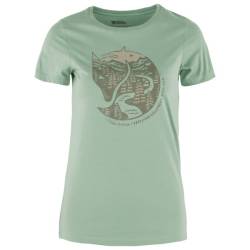Fjällräven - Women's Arctic Fox Print - T-Shirt Gr XL grün von Fjällräven
