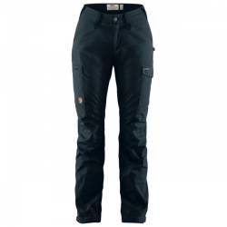 Fjällräven - Women's Kaipak Trousers Curved - Trekkinghose Gr 38 - Fixed Length schwarz/blau von Fjällräven