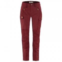 Fjällräven - Women's Nikka Trousers Curved - Trekkinghose Gr 38 - Raw Length rot von Fjällräven