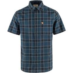 Fjallraven 87039-534-555 Övik Travel Shirt SS M Shirt Herren Indigo Blue-Dark Navy Größe L von Fjallraven