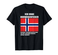 Ich habe Norwegenfieber Norwegen Norge Urlaub T-Shirt von Fjordblick