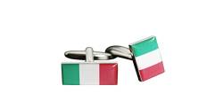 Flaggenfritze® Manschettenknöpfe Fahne/Flagge Italien von Flaggenfritze