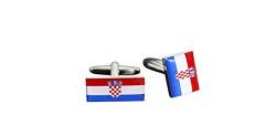 Flaggenfritze® Manschettenknöpfe Fahne/Flagge Kroatien von Flaggenfritze