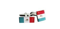 Flaggenfritze® Manschettenknöpfe Fahne/Flagge Mexiko von Flaggenfritze
