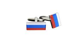 Flaggenfritze® Manschettenknöpfe Fahne/Flagge Russland von Flaggenfritze