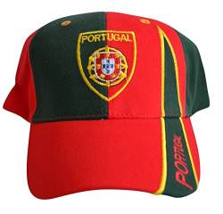 Flaggenfritze Kappe Motiv Portugal Fahne, Fan - Cap mit portugiesischer Fahne von Flaggenfritze
