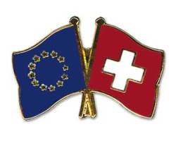 Freundschaftspin Europa - Schweiz - 22 mm von Flaggenfritze