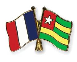 Freundschaftspin Frankreich - Togo - 22 mm von Flaggenfritze