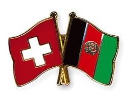Freundschaftspin Schweiz - Afghanistan - 22 mm von Flaggenfritze