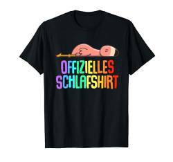 Offizielles Schlafshirt Pyjama Nachthemd Flamingo Geschenk T-Shirt von Flamingo Fun Geschenkidee Langschläfer Faulenzer